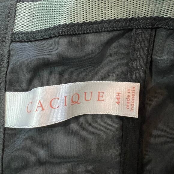 CACIQUE Smooth Boost Strapless Bra 44H Black Underwire Push Up Missing Straps - Picture 8 of 9